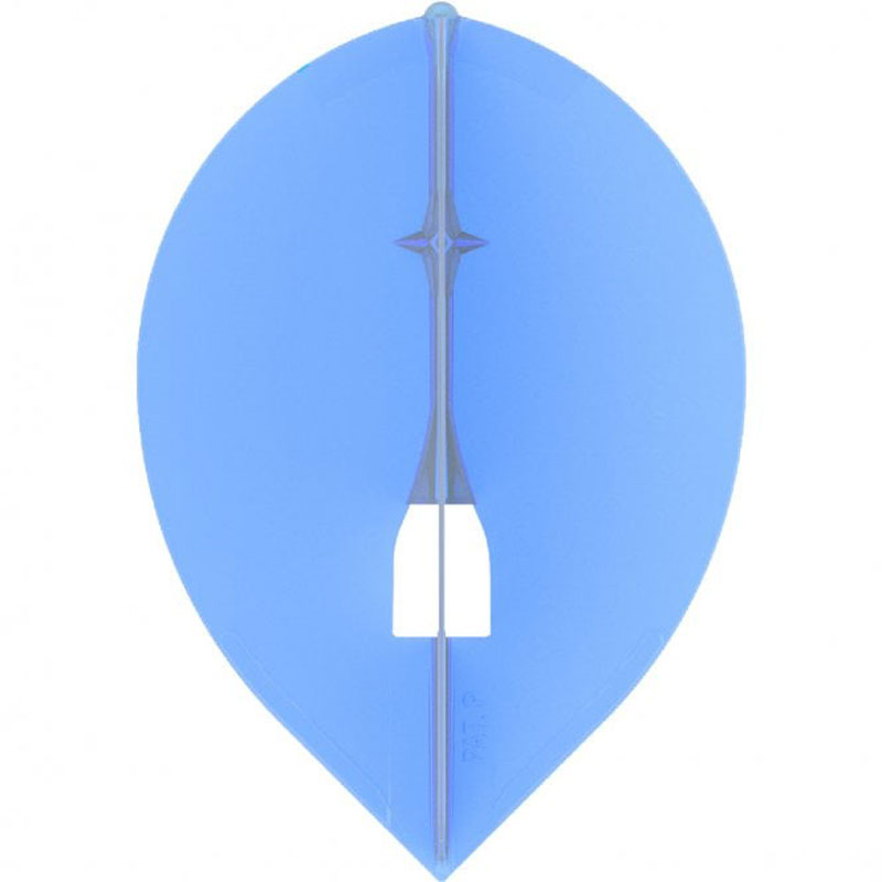 L-Style Champagne Ring Flights PRO L2 Light Blue Teardrop