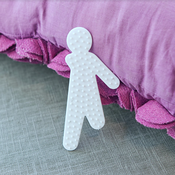 Pärlplatta person med amputation arm/ben