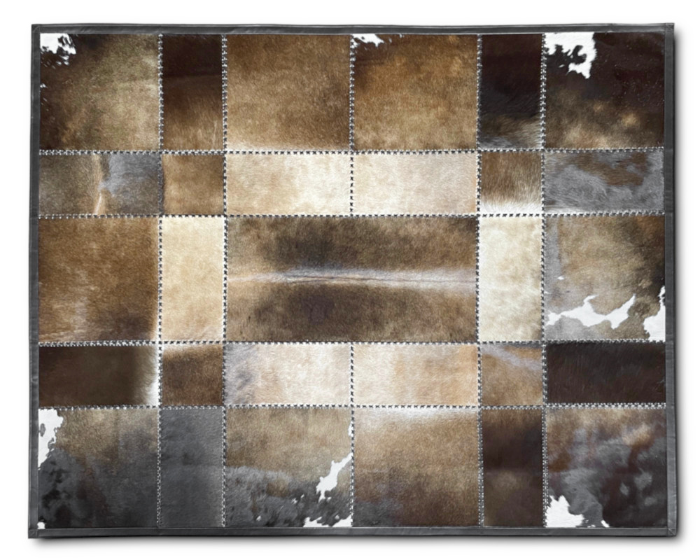 Patchwork Lädermatta 160 x 200 cm