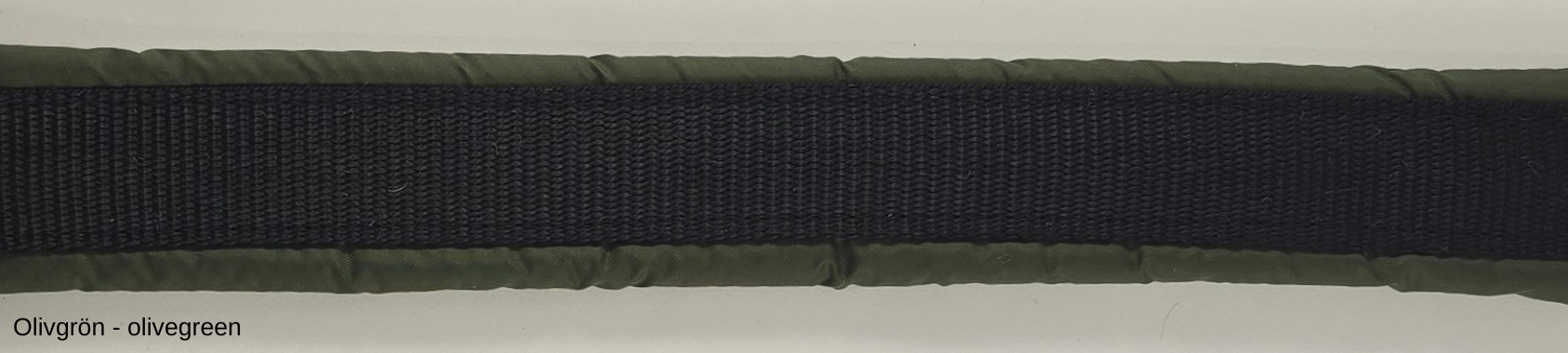 HALSBAND polstrad halvstryp, 25mm svart band - 9