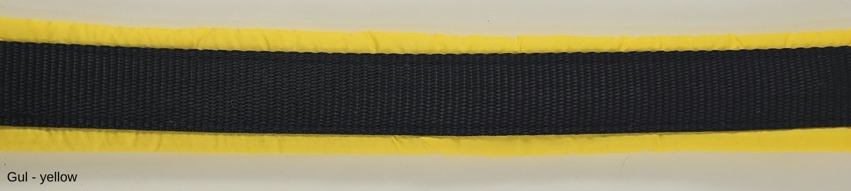 HALSBAND polstrad halvstryp, 25mm svart band - 11