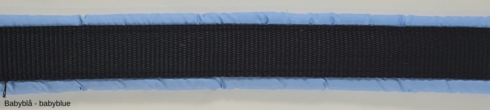 HALSBAND polstrad halvstryp, 25mm svart band - 23