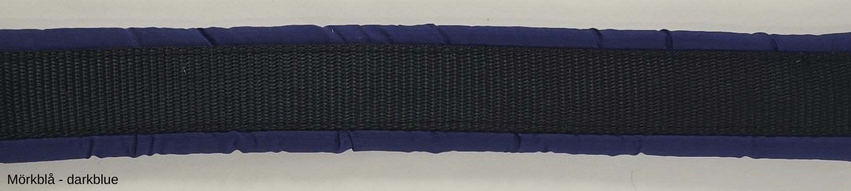 HALSBAND polstrad halvstryp, 25mm svart band - 25