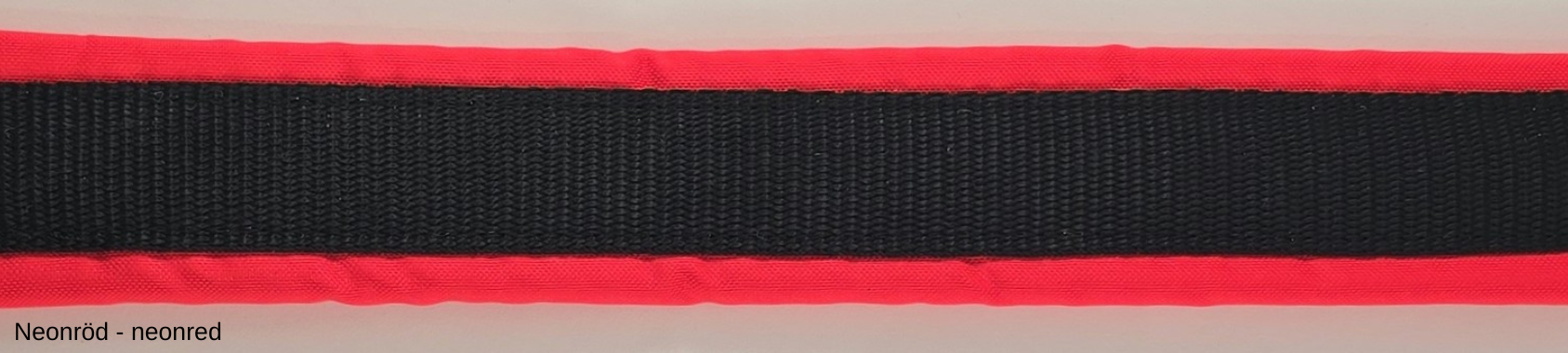 HALSBAND polstrad halvstryp, 25mm svart band - 18