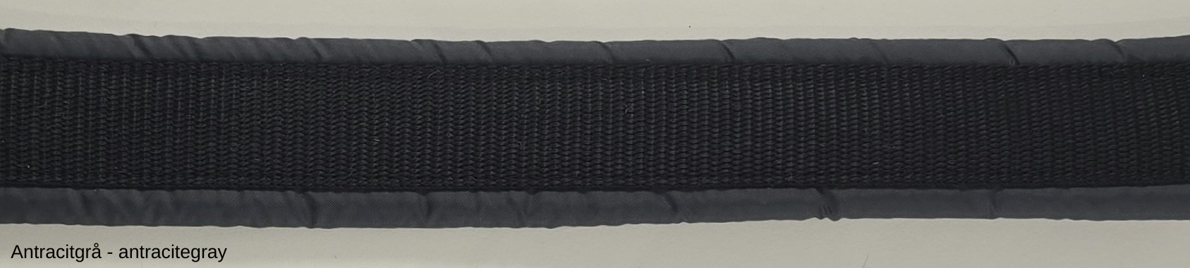 HALSBAND polstrad halvstryp, 25mm svart band - 26