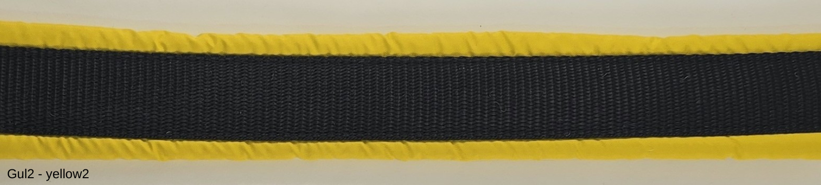 HALSBAND polstrad halvstryp, 25mm svart band - 12