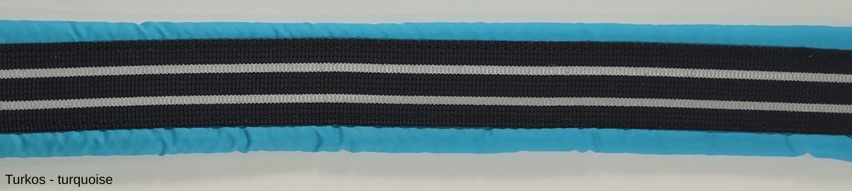 HALSBAND polstrad halvstryp med REFLEX, 25mm band - 27