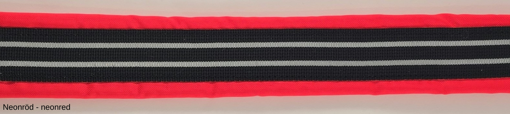 HALSBAND polstrad halvstryp med REFLEX, 25mm band - 23
