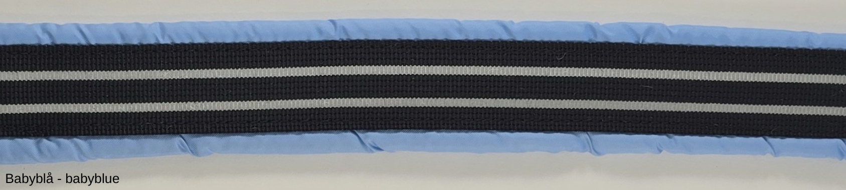 HALSBAND polstrad halvstryp med REFLEX, 25mm band - 28