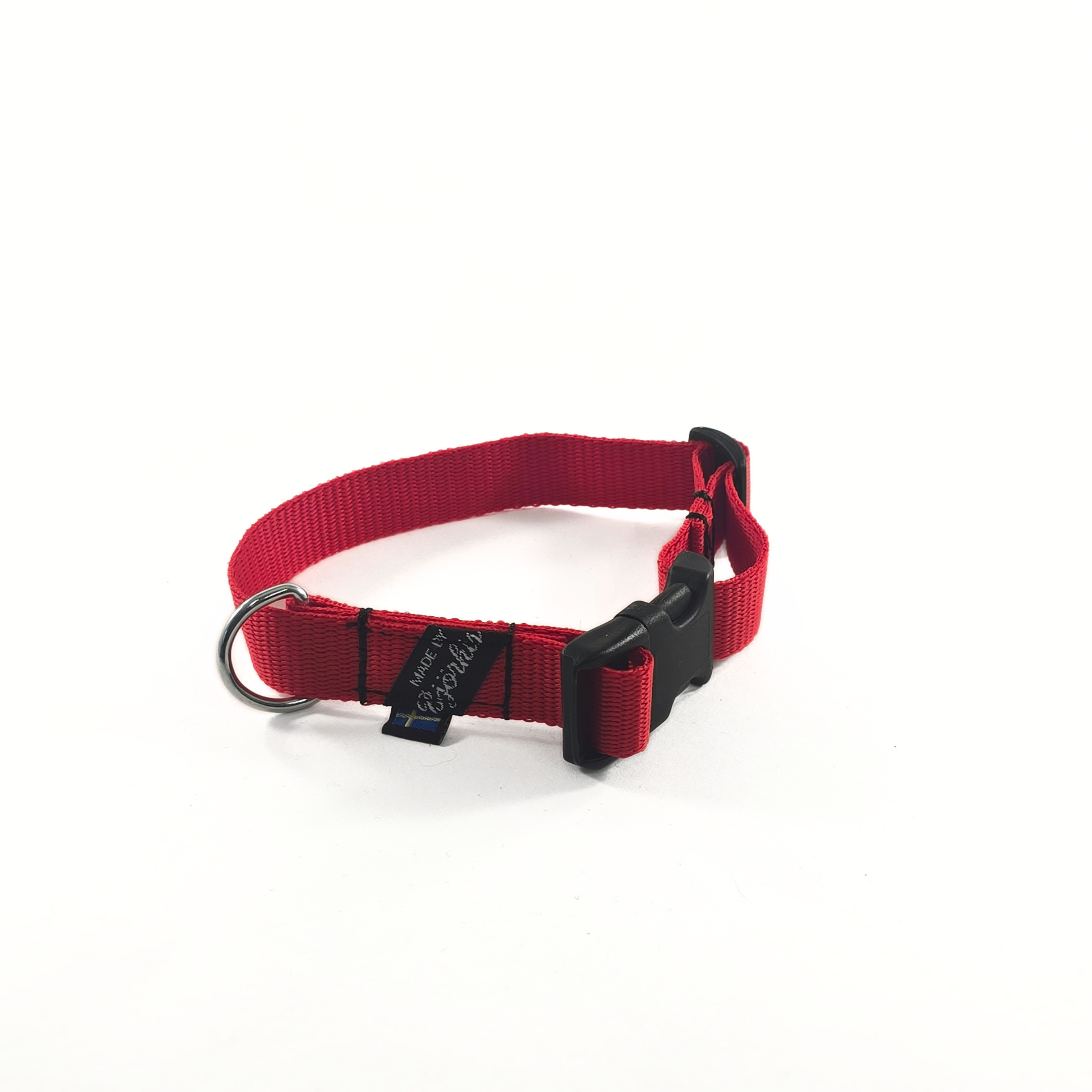 VALP- OCH SMÅHUNDS HALSBAND, fast reglerbar med knäppe spänne, 19 mm band - 2