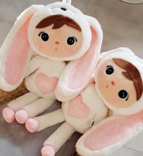 Cream Rabbit 48 cm - doll with the child's name  - 9