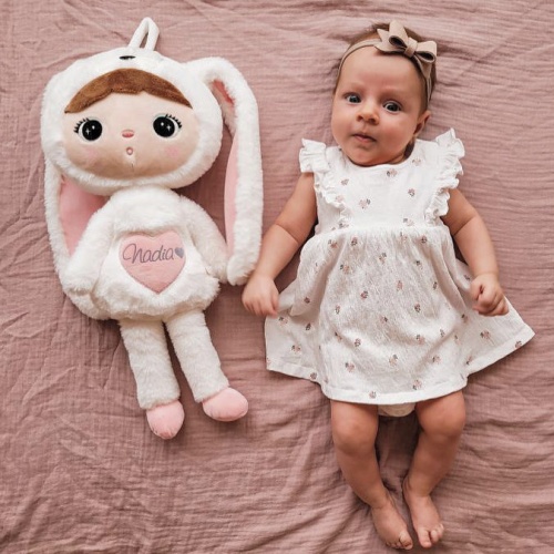 Cream Rabbit 48 cm - doll with the child's name  - 12