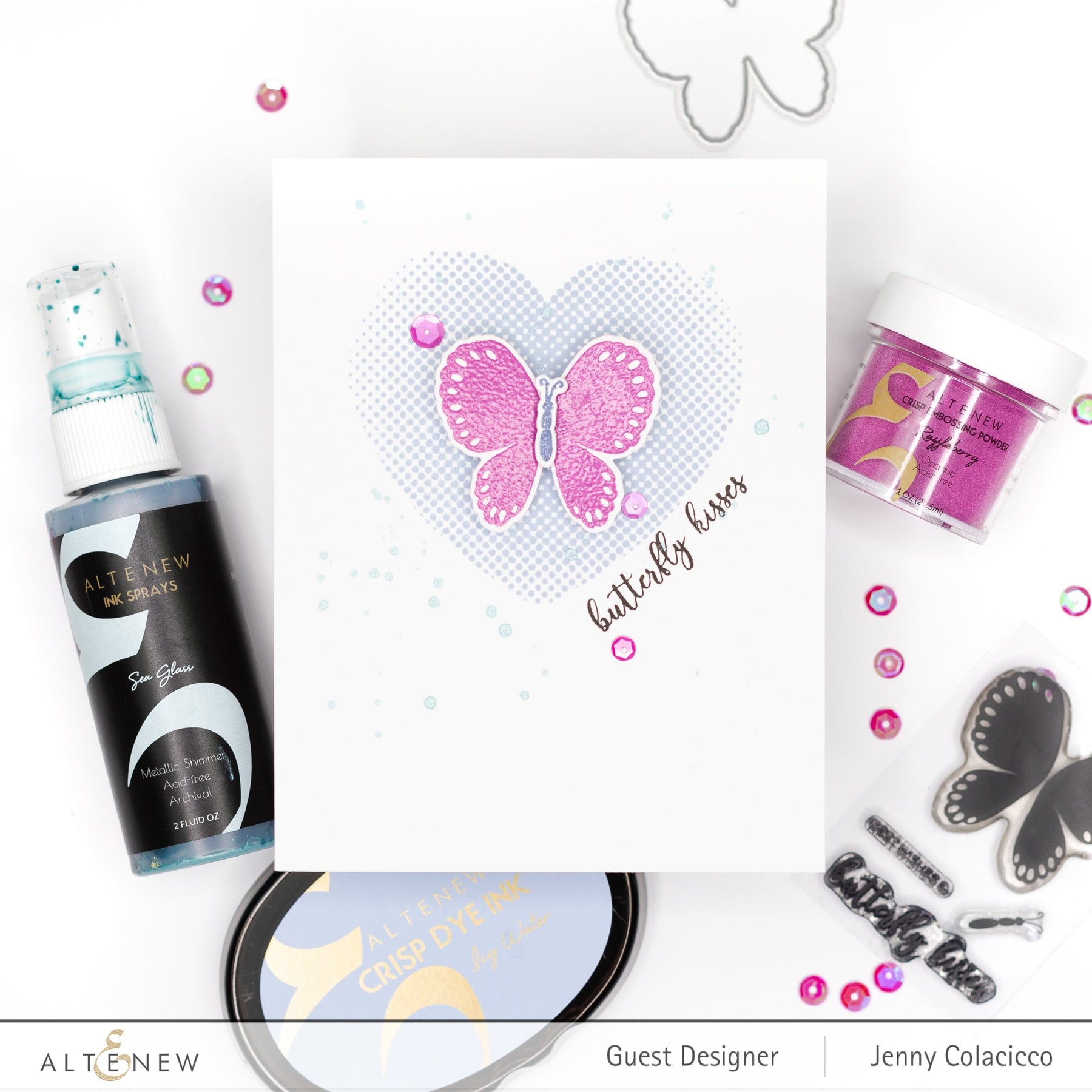ALTENEW -Butterfly Kisses Stamp & Die Bundle - 8
