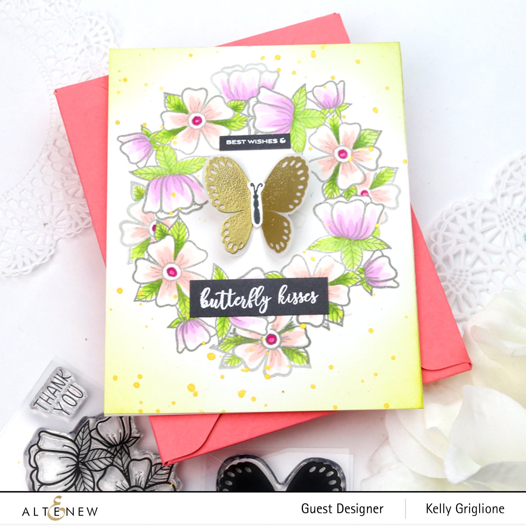 ALTENEW -Butterfly Kisses Stamp & Die Bundle - 5