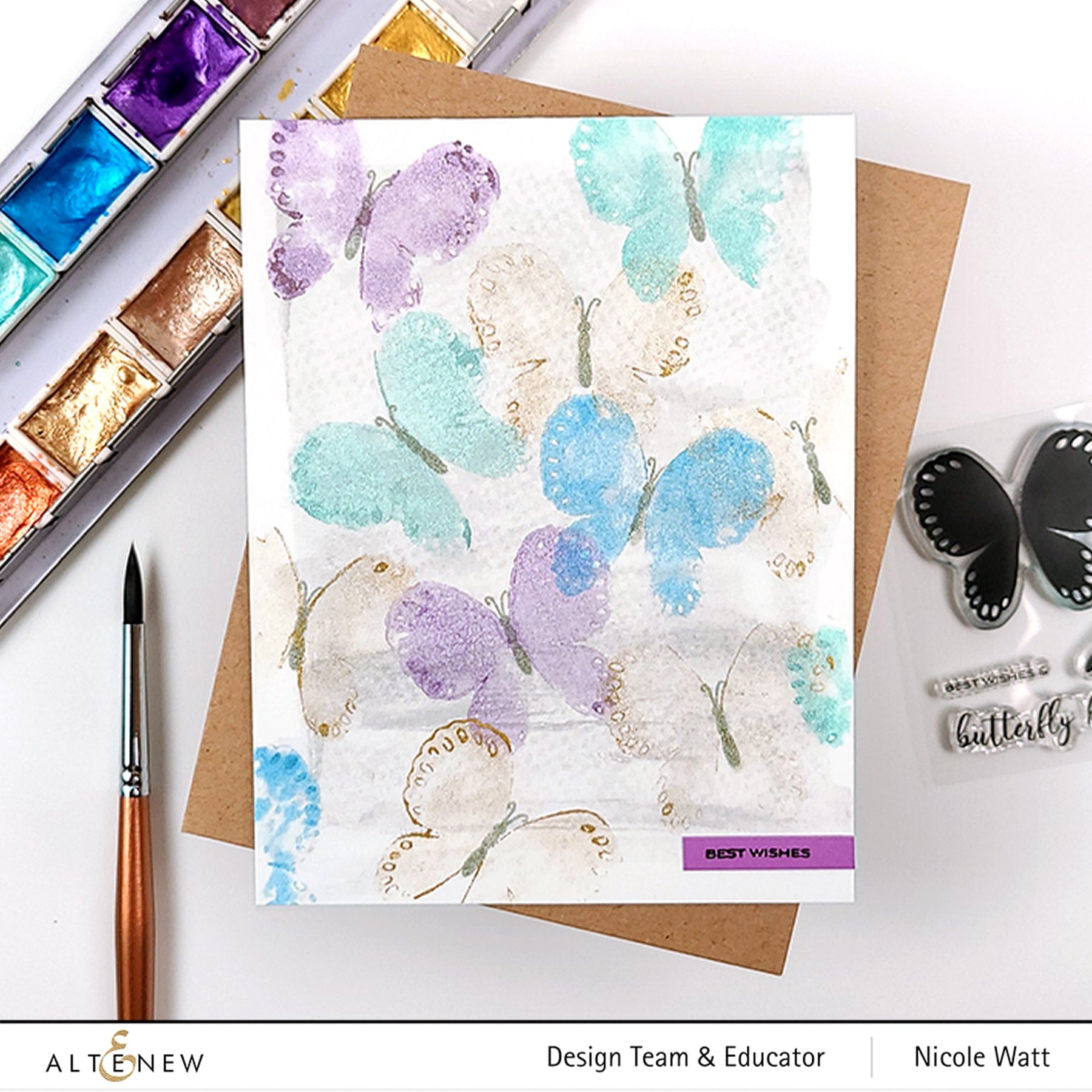 ALTENEW -Butterfly Kisses Stamp & Die Bundle - 10