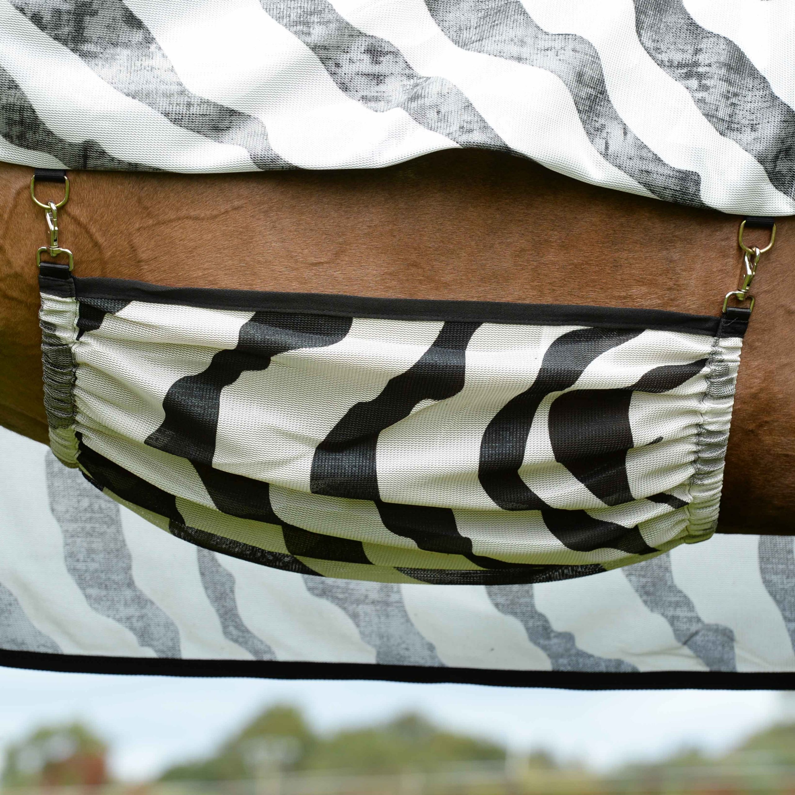 Bucas Buzz-Off Zebra Full-Neck Fly Rug
