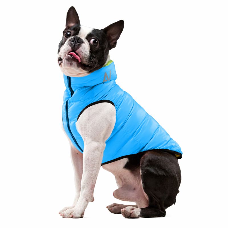 Dogman Värmeväst Airy Vest Quiltad Turkos/Lime X-Small 25cm  - 2