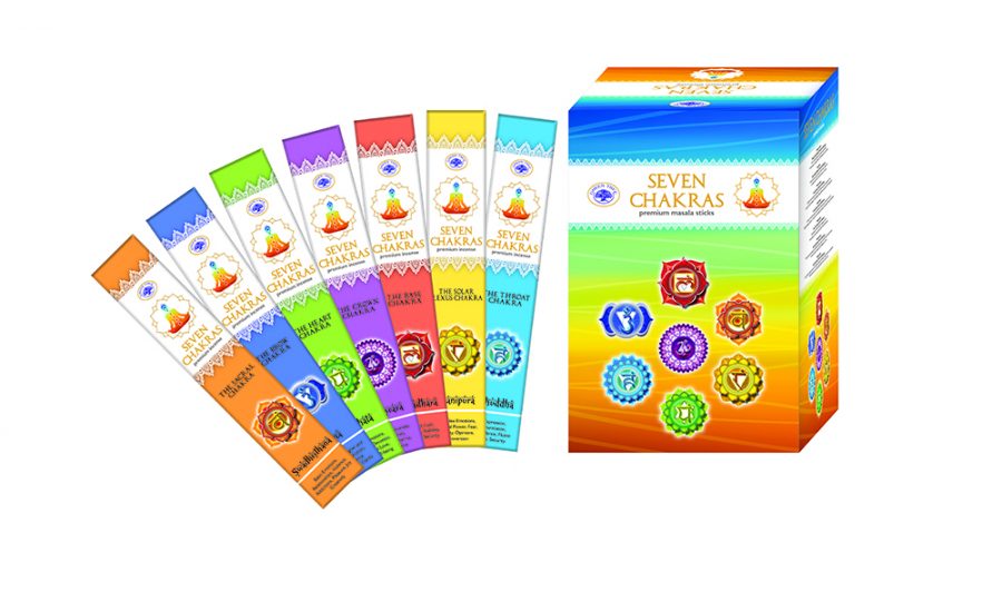 Green tree Rökelse 7 Chakra packet - 42gram Packet - 2