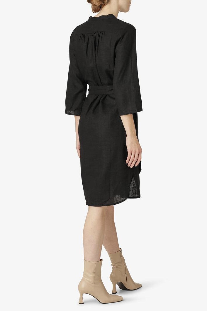 Noa Noa - Sheer Linen Dress Black - 2