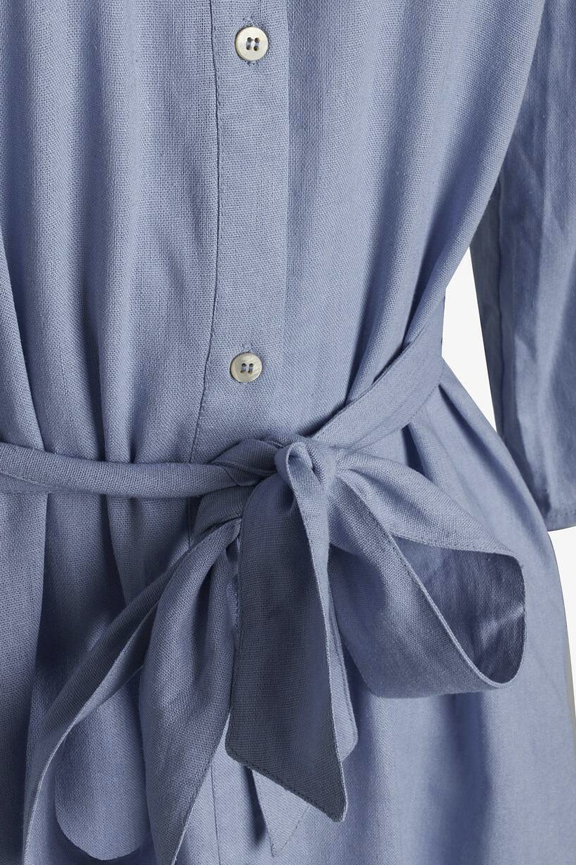 Noa Noa - Sheer Linen Dress Forever Blue - 4