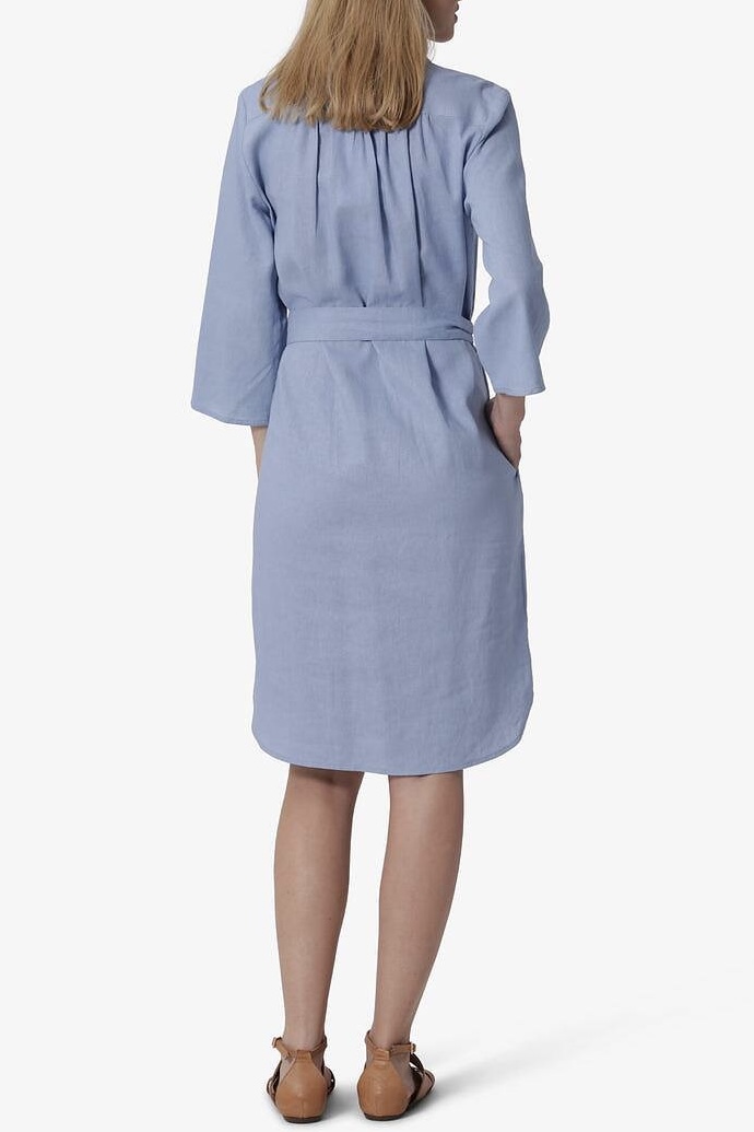 Noa Noa - Sheer Linen Dress Forever Blue - 2