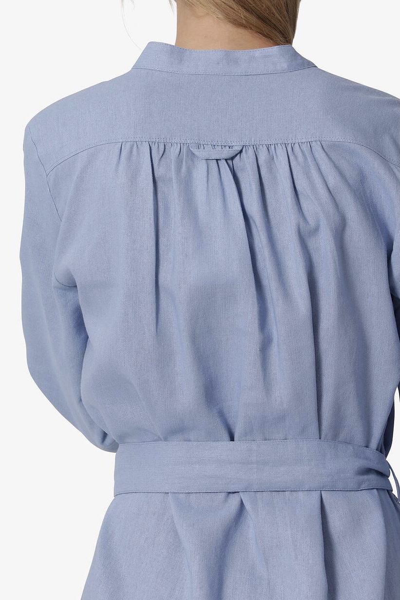 Noa Noa - Sheer Linen Dress Forever Blue - 3