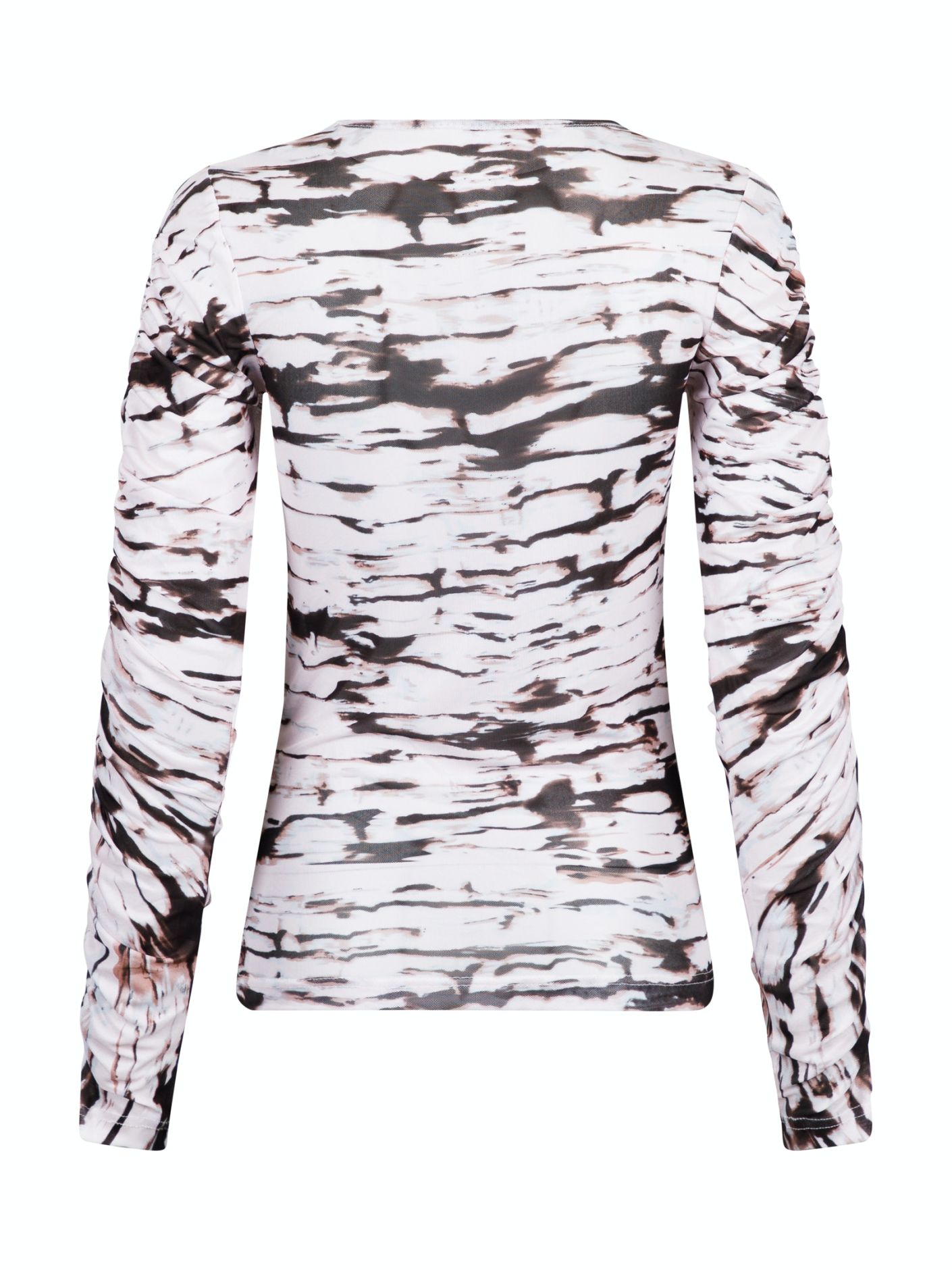 Neo Noir - Bea Tie Dye Mesh Blouse Powder - 2