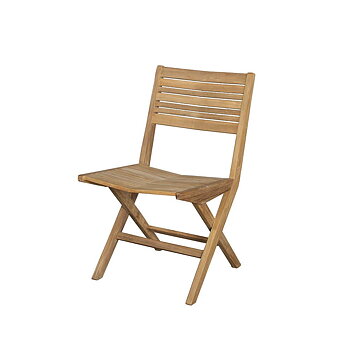 Flip fällstol teak utan armstöd Cane-line