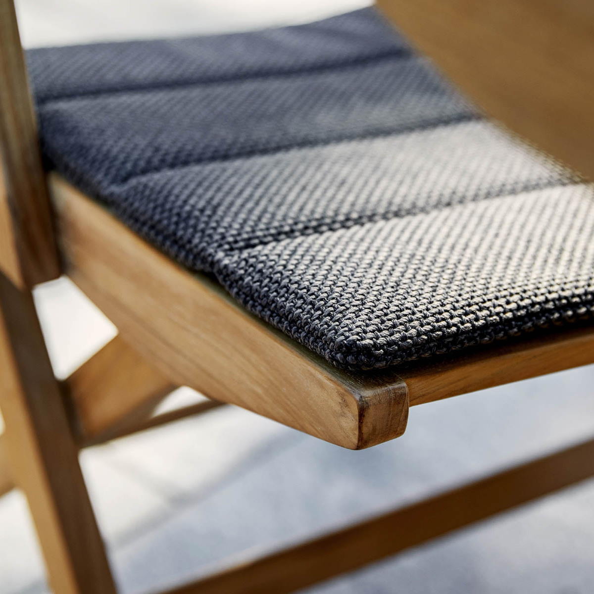 Flip fällstol teak utan armstöd Cane-line - 3