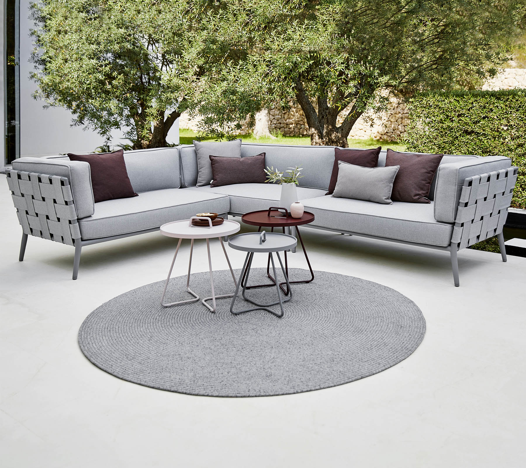 Conic 2-pers Soffa höger modul ljusgrå Cane-line - 8
