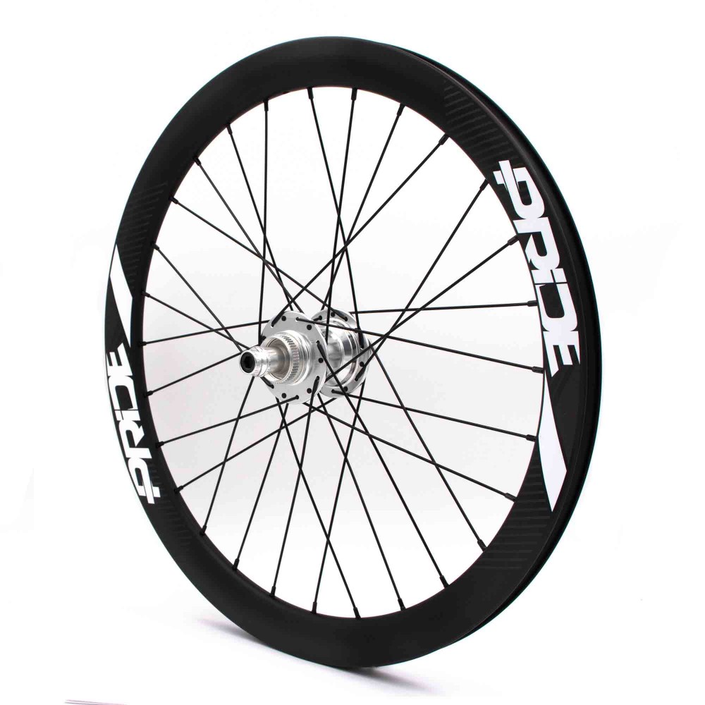   PRIDE GRAVITY EXP AERO UD MATT DISC WHEELSET - POLISH HUBS - 2