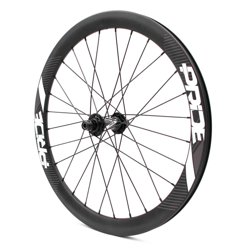 PRIDE GRAVITY EXP AERO UD MATT DISC WHEELSET - BLACK HUBS - 3