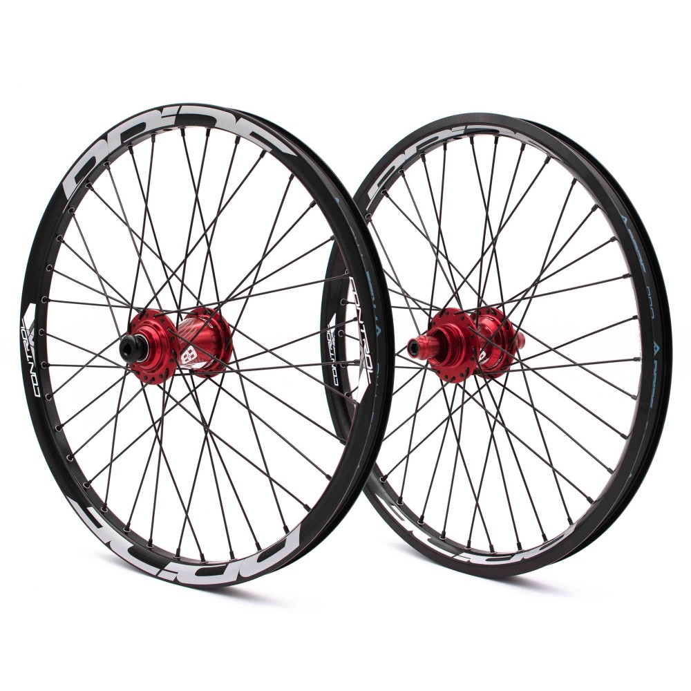 PRIDE CONTROL PRO 36H WHEELSET RED