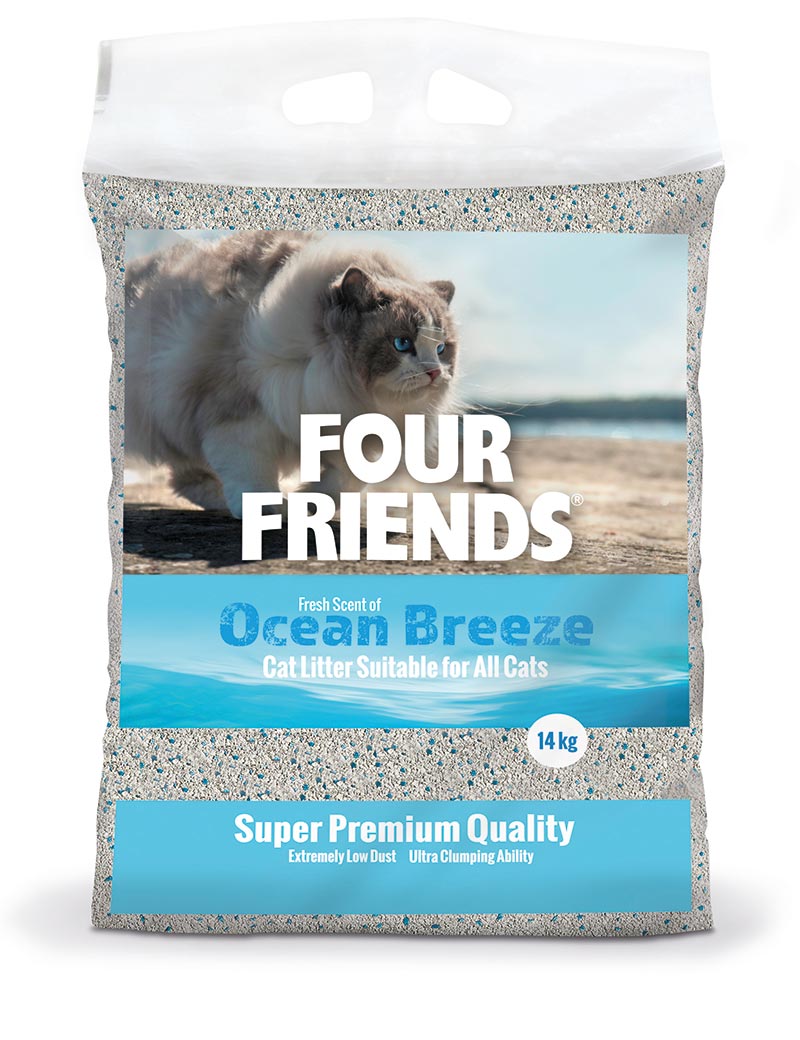 FourFrineds Ocean Breeze Kattsand 14 Kg