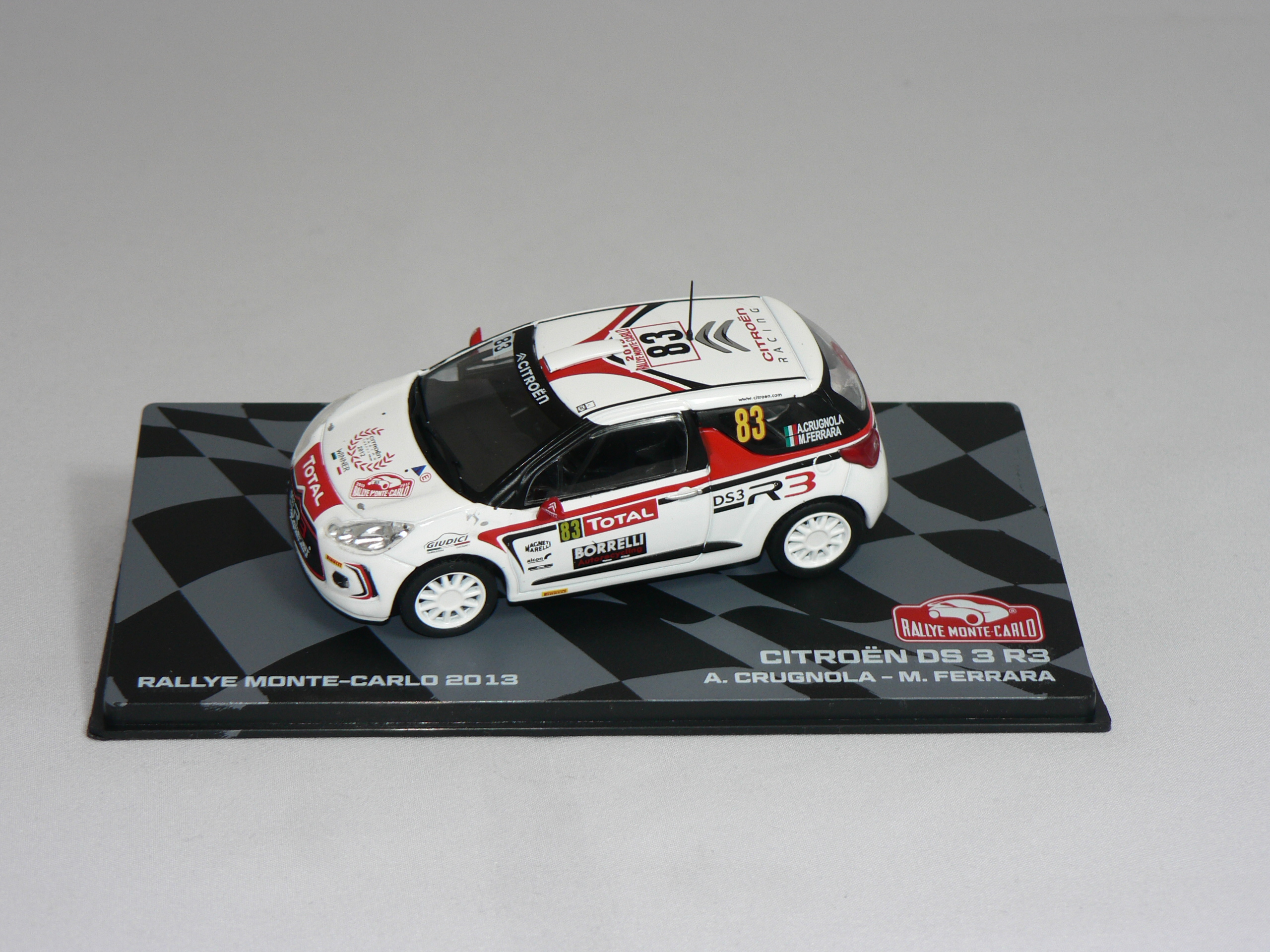 Citroen DS 3 R3 #83  (Monte-Carlo A.Crugnola/M.Ferrara )   1:43  Champion Rally Cars - 3