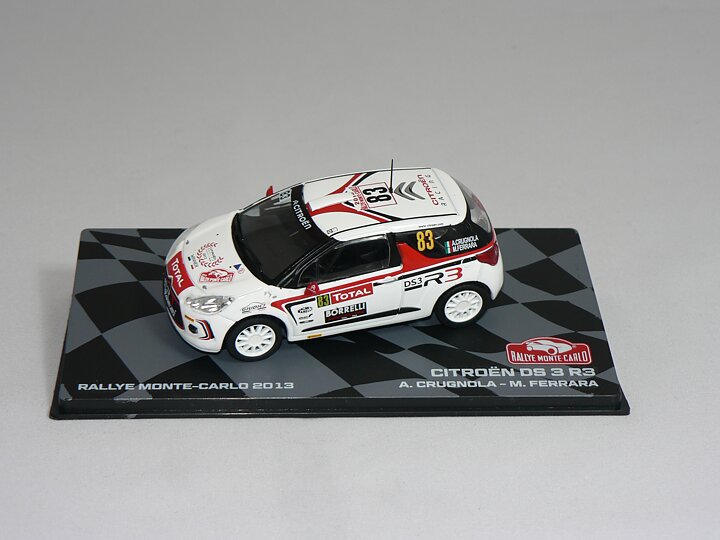 Citroen DS 3 R3 #83  (Monte-Carlo A.Crugnola/M.Ferrara )   1:43  Champion Rally Cars