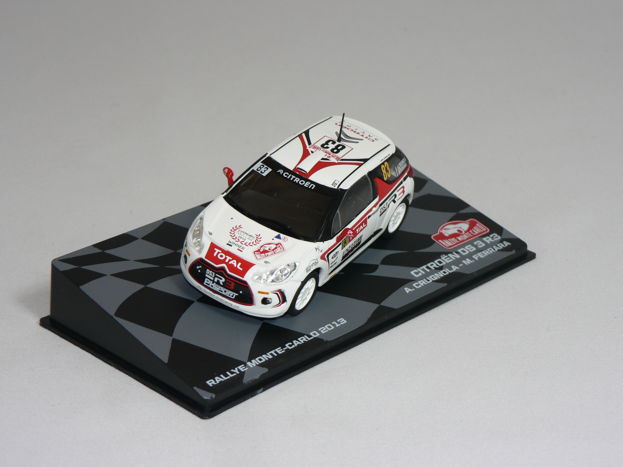Citroen DS 3 R3 #83  (Monte-Carlo A.Crugnola/M.Ferrara )   1:43  Champion Rally Cars