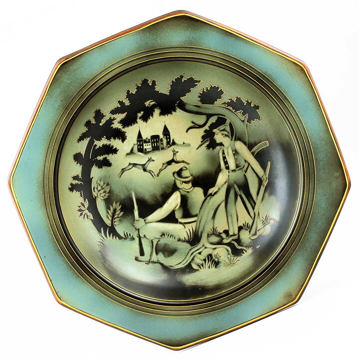 グナー・ニールンド Flambeシリーズ  8角形のボウル  Bowl  (33cm)  1932年