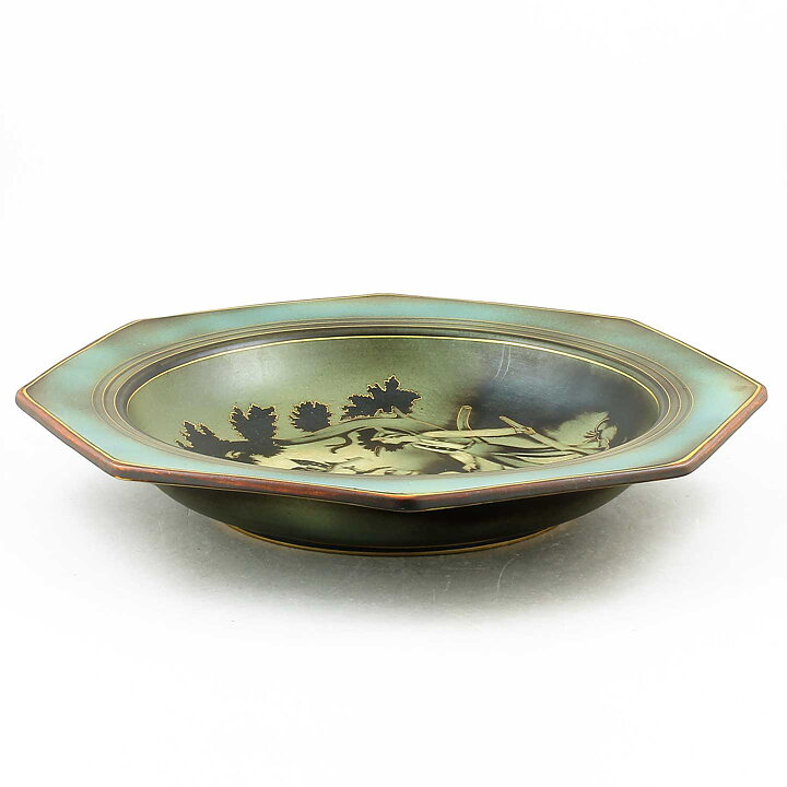 グナー・ニールンド Flambeシリーズ  8角形のボウル  Bowl  (33cm)  1932年