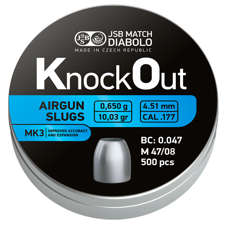 JSB KO Slugs MKIII 4,51mm - 0,650g 500st
