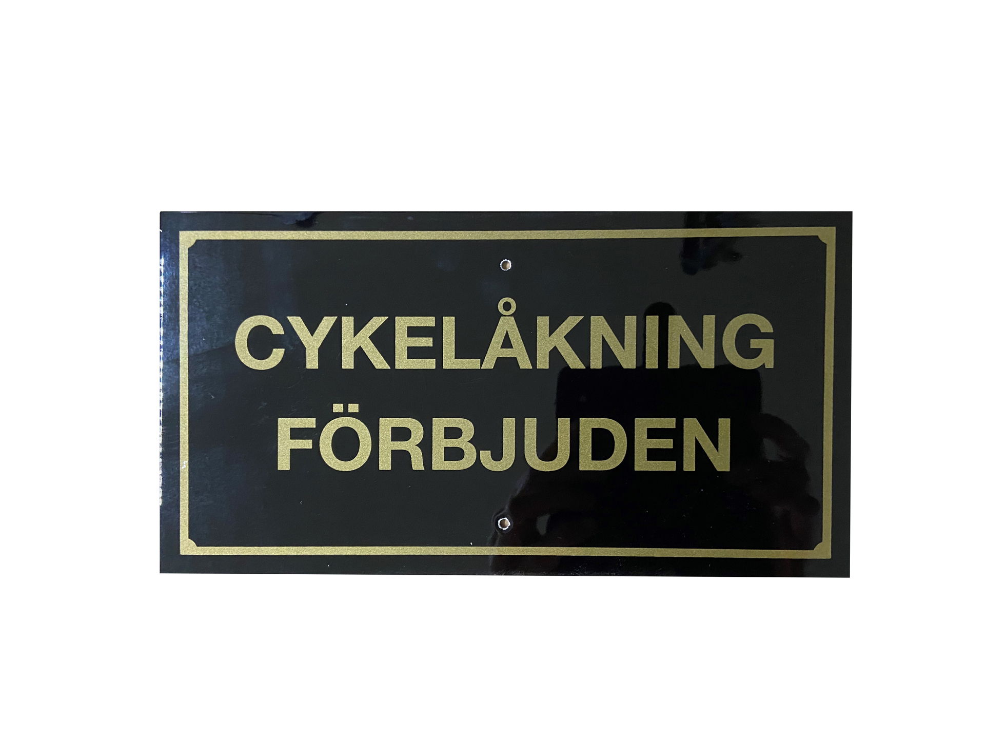 Skylt, Cykelåkning förbjuden