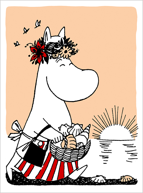 Double Moomin Postcard - Moominmamma