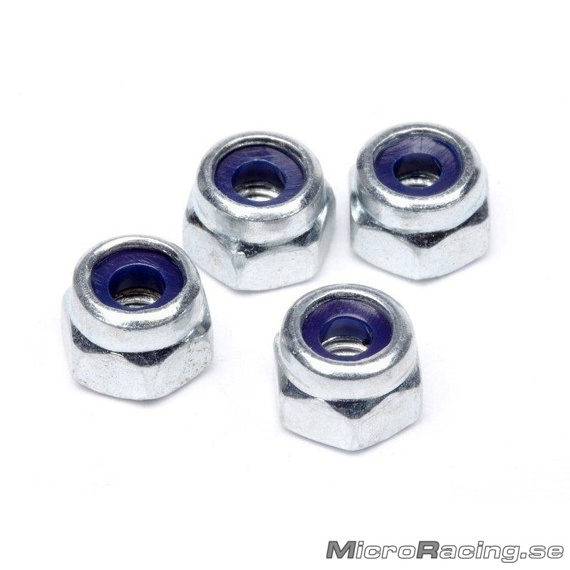 DEAL* HB RACING - M2.5 Nut, Silver, Steel, 4pcs