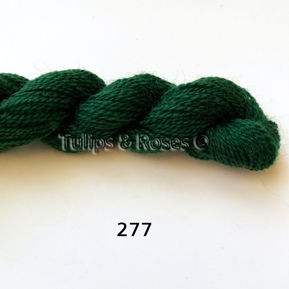 Yllebroderigarn 20/2 REDGARN Kamgarn Gröna  - 5