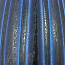 Wilhelm Kåge (KAPA 1958) Blue Bottle Vase with Relief 26 cm
