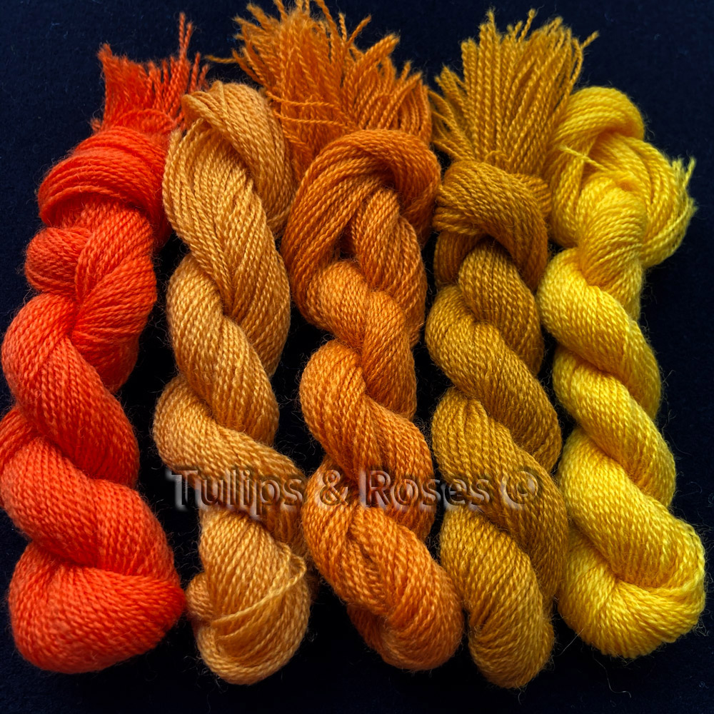 WORSTED 20/2  Crewel embroidery thread Yellow  - 2