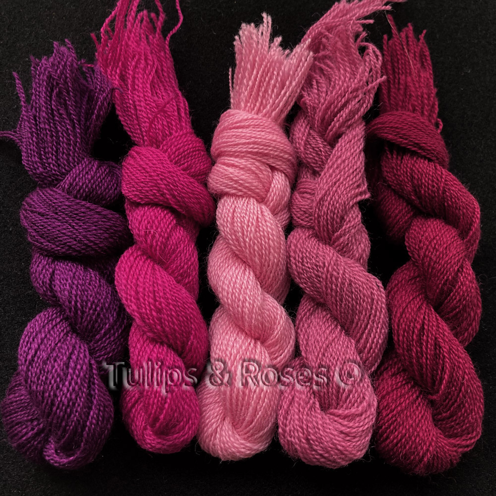 Yllebroderigarn 20/2  REDGARN Kamgarn Rosa  - 2