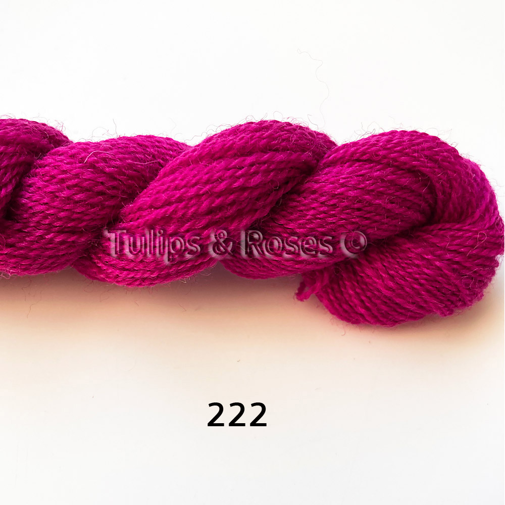 Yllebroderigarn 20/2  REDGARN Kamgarn Rosa  - 6