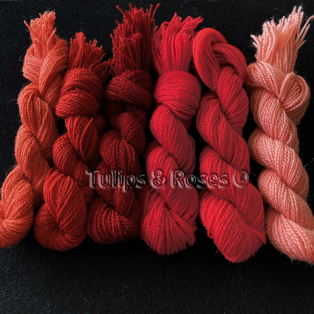 WORSTED 20/2 Crewel embroidery  thread Red - 2