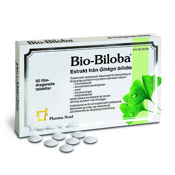 Bio biloba 60 tabletter, Ginkgo biloba, Pharma Nord